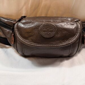 Cypress Wood Bag Y2K waist bag, faux leather, Brown